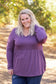 Long Sleeve Sarah Ruffle - Purple