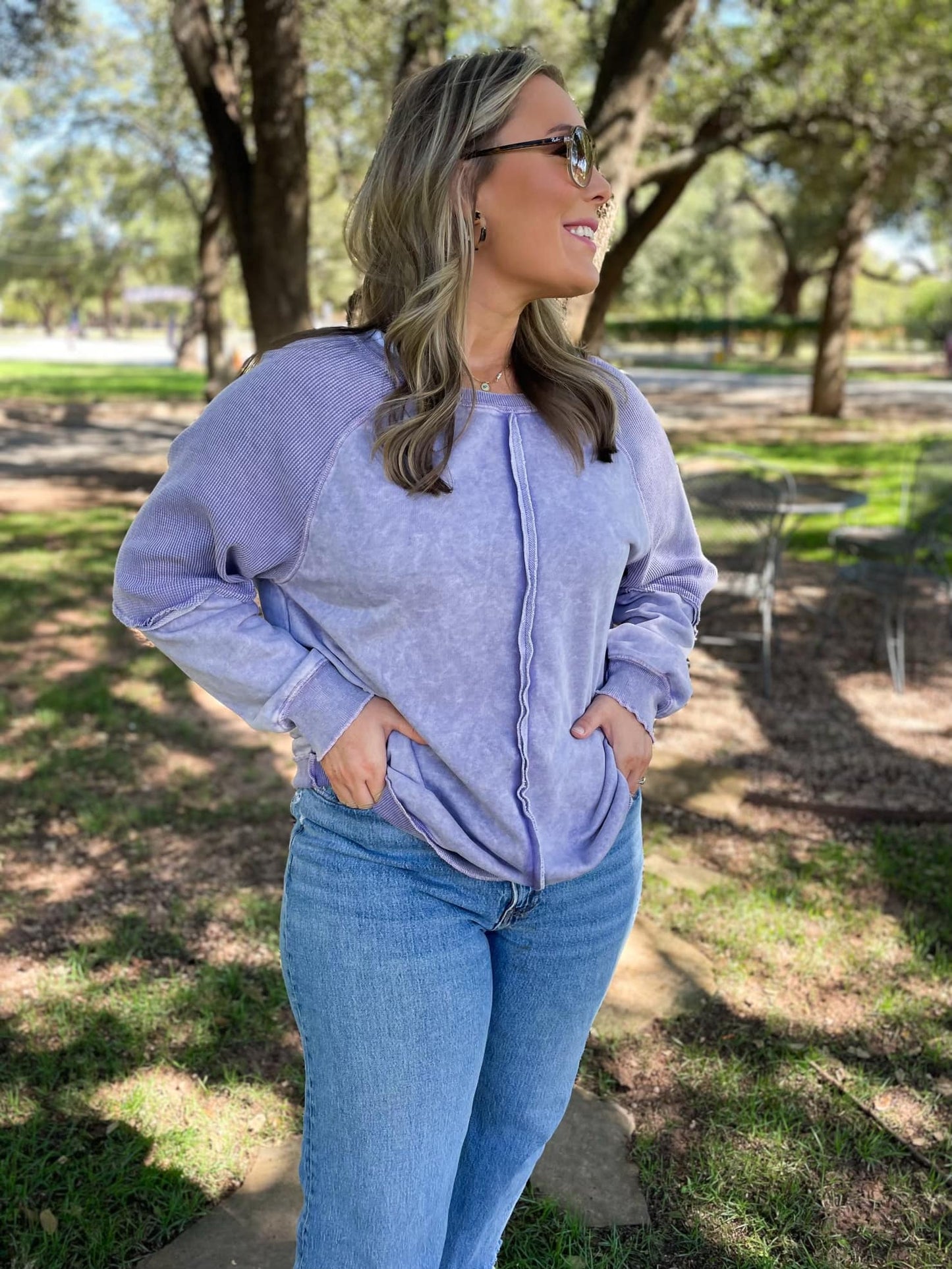 PREORDER: Best Selling Elliott Exposed Seam Sweatshirt in Five Colors