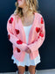 PREORDER: Be Mine Sequin Heart Cardigan in Three Colors