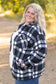 Norah Plaid Shacket - Classic Black and White