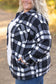 Norah Plaid Shacket - Classic Black and White