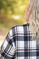 Norah Plaid Shacket - White and Black