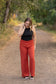 Presley Palazzo Pants - Brick | Women's Wide-Leg Pants