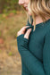 Harper Long Sleeve Henley - Evergreen