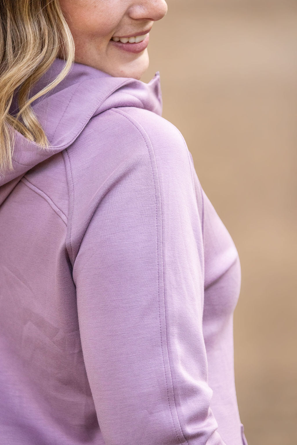 Scuba HalfZip Hoodie - Lavender