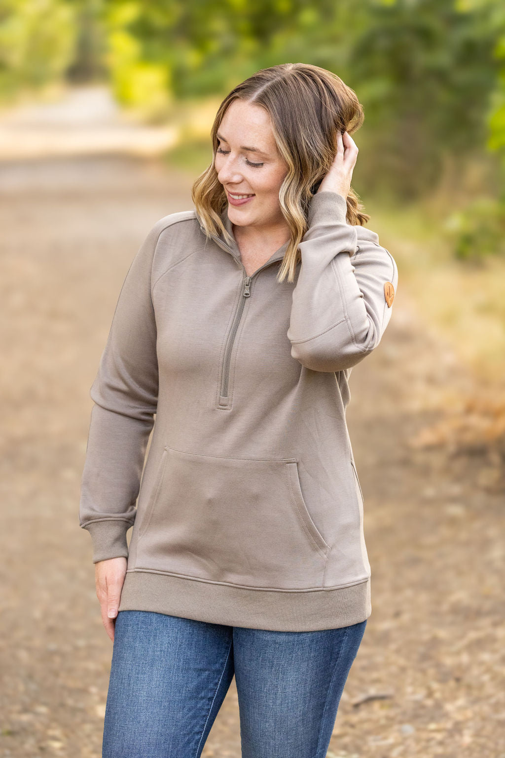 Scuba HalfZip Hoodie - Mocha