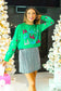 Fa La La Sequins Green Sweater