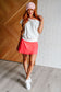 Game, Set and Match Tennis Skort in Flamingo Pink