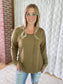 A Better Life Top in Olive