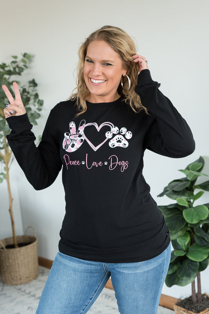 Peace Love Dogs Graphic Tee