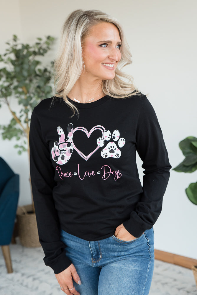 Peace Love Dogs Graphic Tee