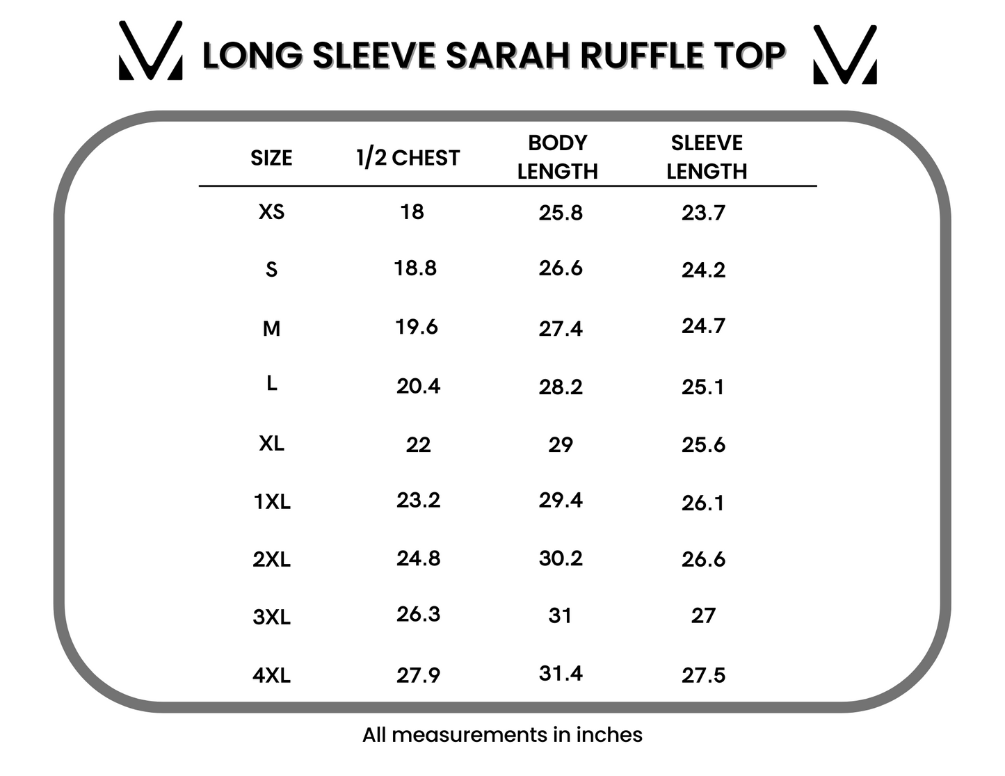 Long Sleeve Sarah Ruffle - Black