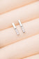 Twin Sparkle Silver Stud Earrings