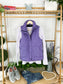 Remy Zip Up Vest - Bright Purple