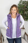 Remy Zip Up Vest - Bright Purple