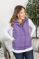 Remy Zip Up Vest - Bright Purple