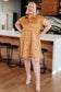 Don't Hang Up Faux Suede Shirt Dress