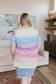 Looking for Rainbows V-Neck Striped Top