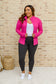 Staying Swift Activewear Jacket in Raspberry